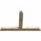 Ekena Millwork Portland Rough Sawn Timber Gable Bracket, Douglas Fir, 72"W x 45"H x 4"D x 6"F, 15/12 Pitch GBW072X45X0406POR00RDF - alternate 5